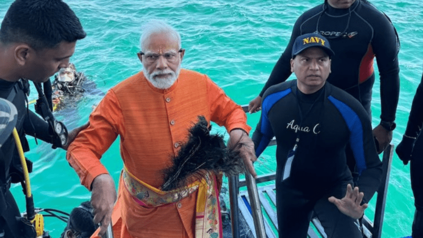 PM Modi's Spiritual Dive: Exploring the Underwater Prayers at Dwarka